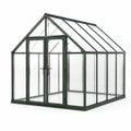 Invernadero de Aluminio 310x190x195 cm con Vidrio Templado Verde