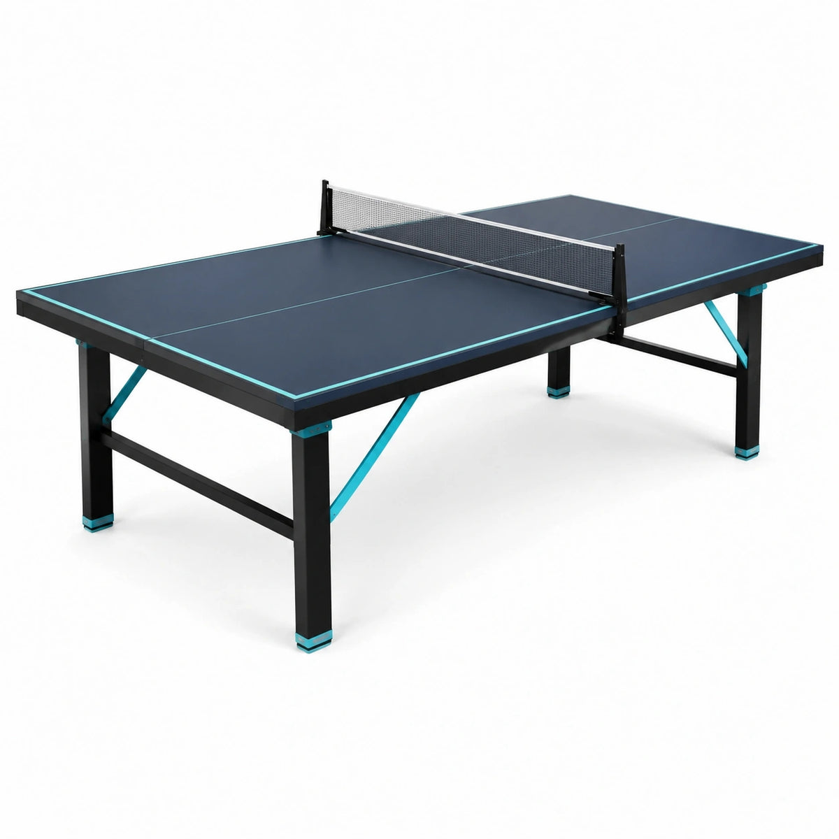 Mesa de ping-pong MDF 274x152.5x76 cm azul y negro