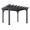 Pérgola de Aluminio Negra 400x400x300 cm