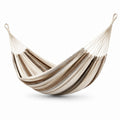 Hamaca de Algodón Beige y Marrón 200x150 cm